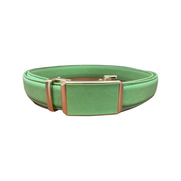 MJOFFEE Colored Leather Trim-to-Fit Belt