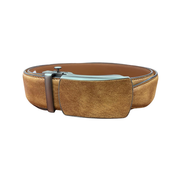 MJOFFEE Antique Tan Leather Trim-to-Fit Belt